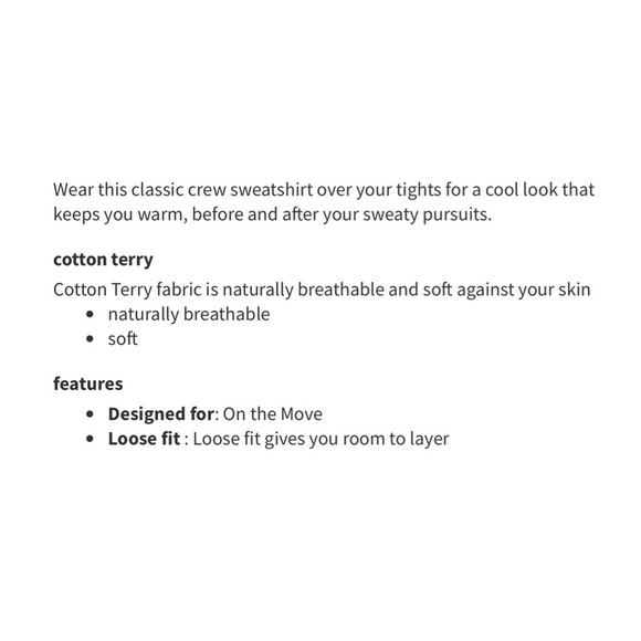 BNWOT Lululemon Perfectly Oversized Sweatshirt White. Size 18 - Picture 2 of 8